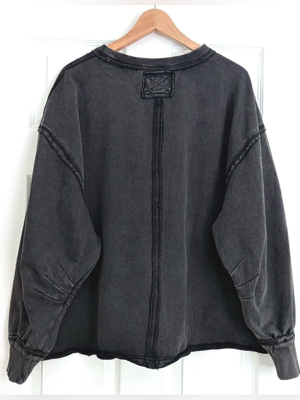 NWOT Free People We The Free Washed Rosie Sweatshirt Size L - Picture 5 of 5